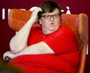 Michael Moore. One step closer to being Spaceballs' "Pizza The Hutt"  Photo: Breitbart.com