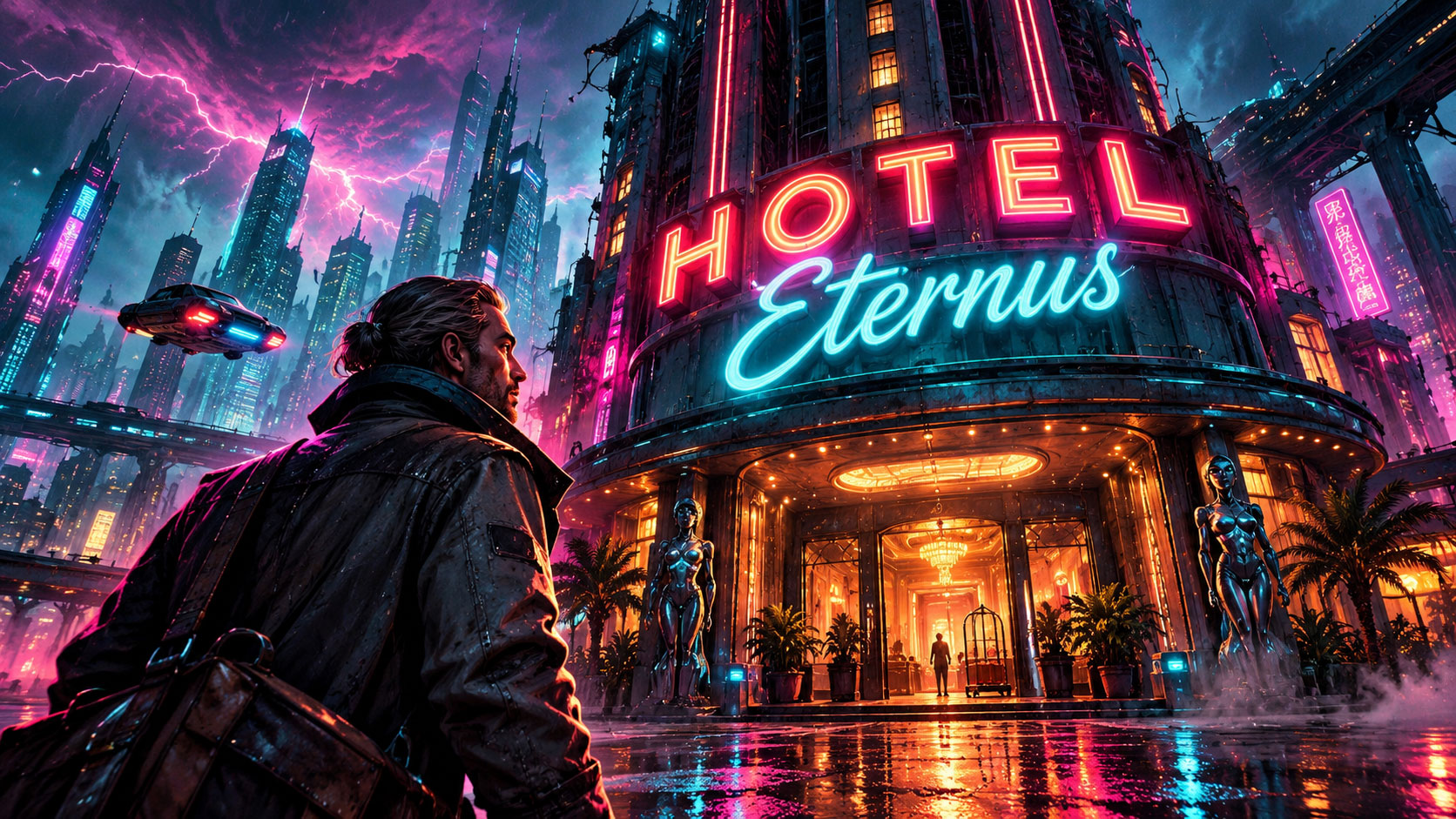 Hotel Eternus cyberpunk feature screenplay